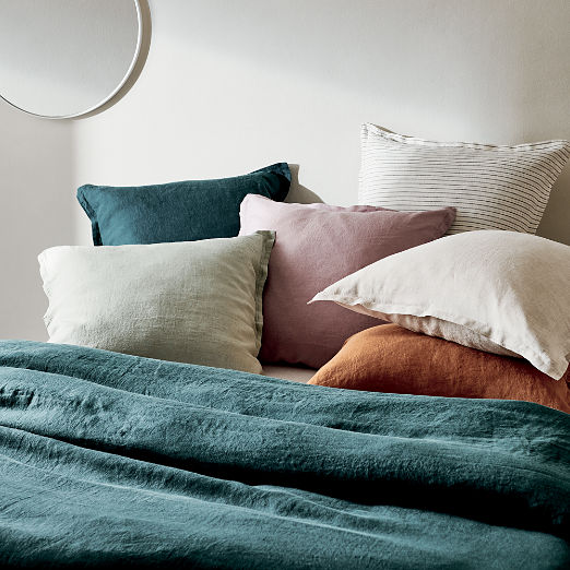 Classic European Linen White Bedding Set