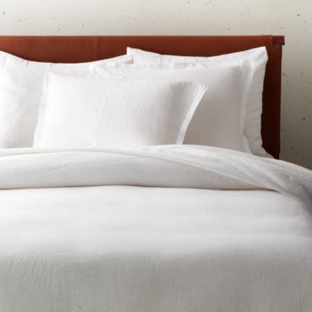 Linen White Duvet Cover Cb2 Canada