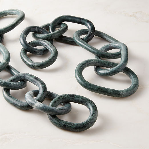 Links Green Marble Decorative Chain