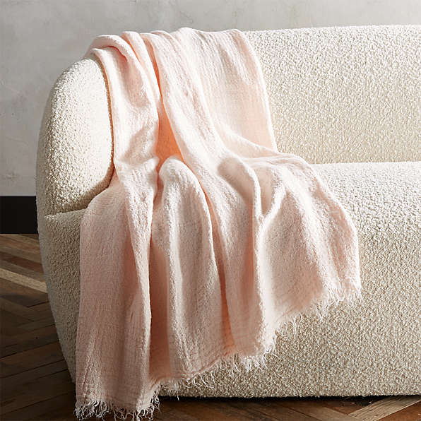 cb2 faux fur throw