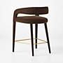 Lisette Modern Brown Counter Stool + Reviews | CB2