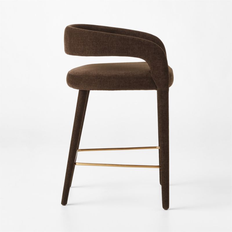 Lisette Brown Performance Fabric Counter Stool - image 5 of 9