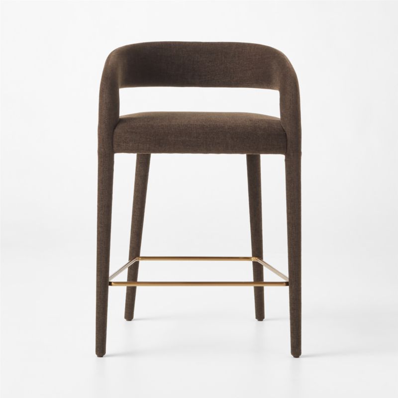 Lisette Brown Performance Fabric Counter Stool - image 3 of 9