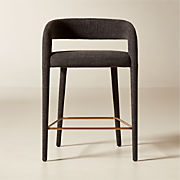 Lisette White Performance Fabric Counter Stool
