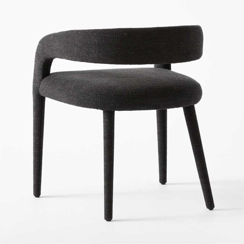 Lisette Charcoal Performance Fabric Dining Armchair - image 6 of 8