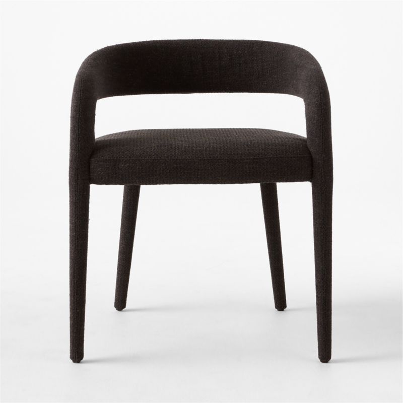 Lisette Charcoal Performance Fabric Dining Armchair - image 3 of 8