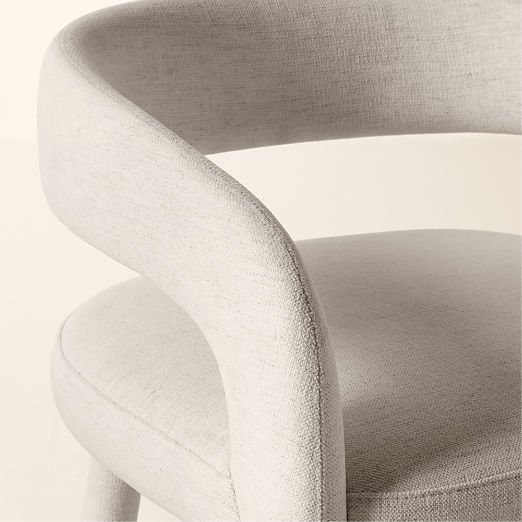 Lisette Upholstered Cream Performance Fabric Bar Stool