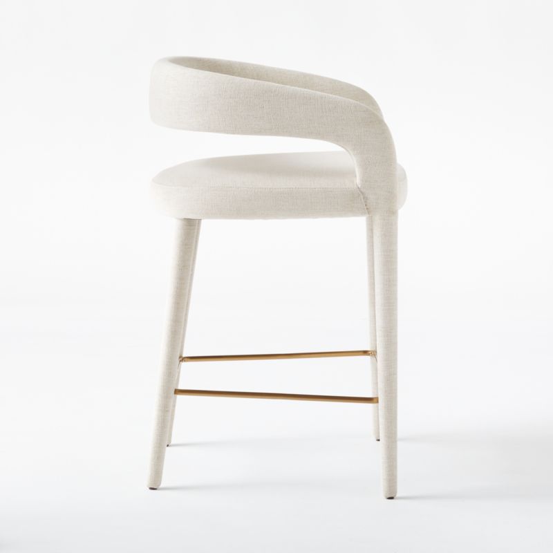 Lisette White Performance Fabric Counter Stool - image 6 of 9