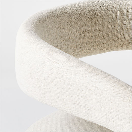 Lisette White Performance Fabric Counter Stool