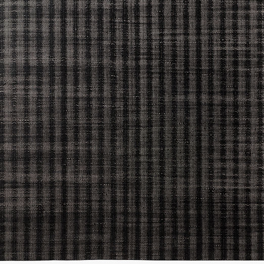 Litus Handwoven Black Herringbone and Natural Indoor/Outdoor Performance Rug Swatch 12"x12"