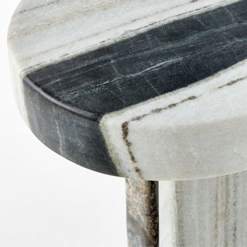 Livello White Marble Side Table - image 9 of 10