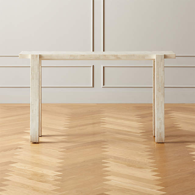 Livia Bone Inlay Console Table Reviews Cb2 Livia Bone Inlay Console Table, 7 Inch Deep Side Table