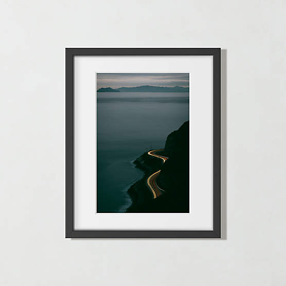 'Let's Take The Long Way Home' Photographic Print in Black Frame 17.75"x21.75"