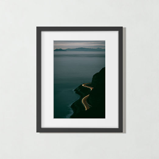 'Let's Take The Long Way Home' Photographic Print in Black Frame 17.75"x21.75"