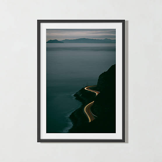 'Let's Take The Long Way Home' Photographic Print in Black Frame 27.75"x38.75"