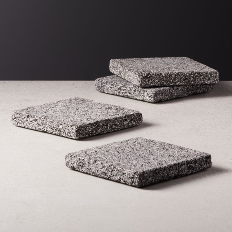View Loa Lava Stone Coasters Set of 4 details
