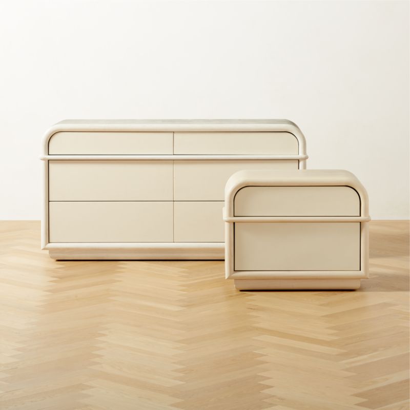 Lobos 6-Drawer White Wood Dresser - image 3 of 9