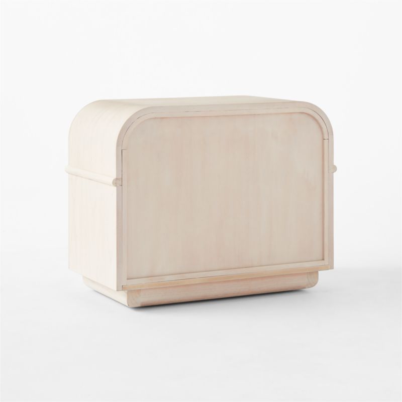 Lobos 2-Drawer White Wood Nightstand - image 7 of 9