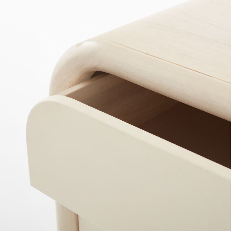 Lobos 2-Drawer White Wood Nightstand - image 8 of 9