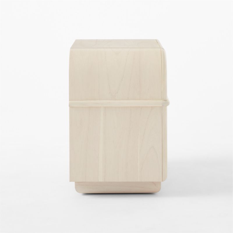 Lobos 2-Drawer White Wood Nightstand - image 6 of 9