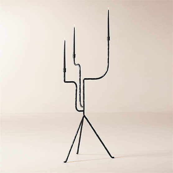 Lochan Wrought Iron Tripod Candelabra