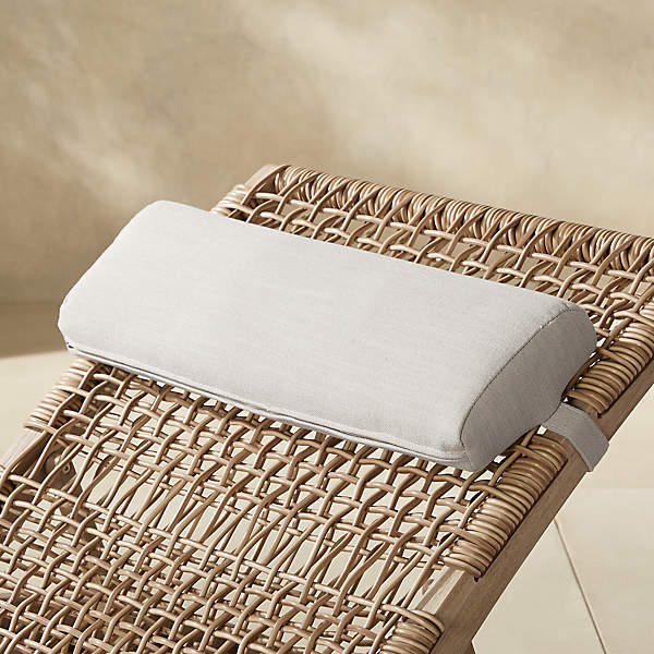 outdoor chaise headrest pillows