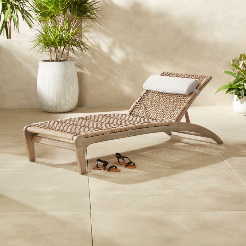 Sun Loungers Cb2 Lodi Sun Lounger With Headrest