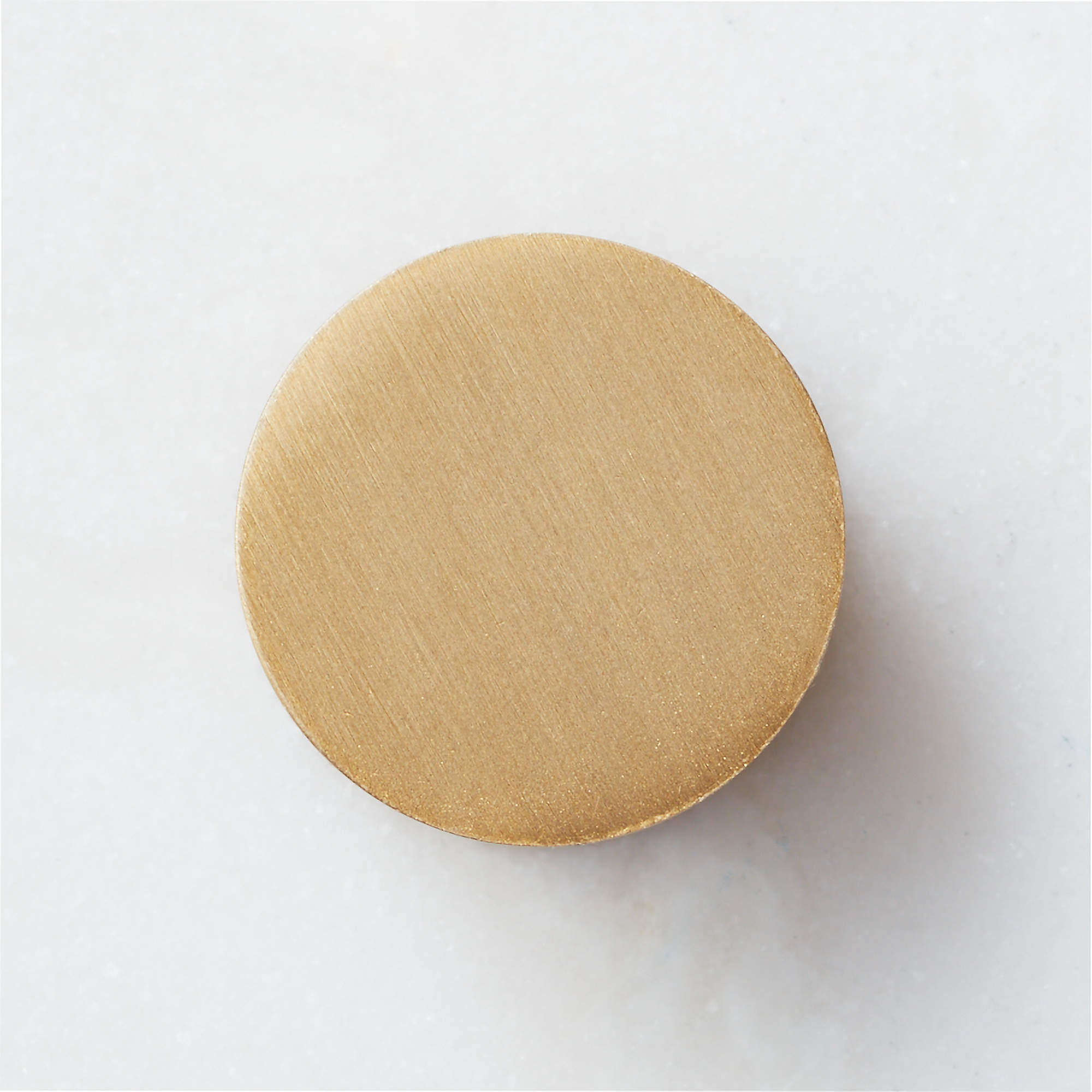 Logan Round 1" Brushed Brass Knob + Reviews CB2