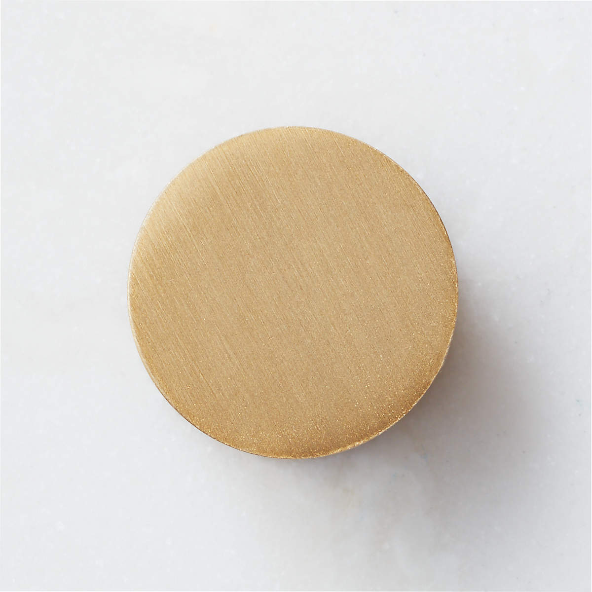 Logan Round 1" Brushed Brass Knob + Reviews CB2