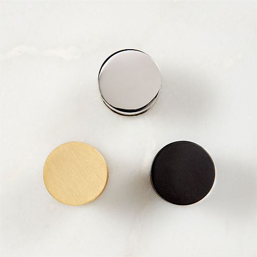 Logan Round 1" Brushed Brass Knob