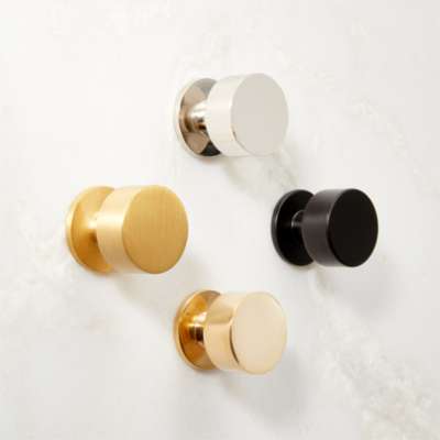 Round Knob Pull Matte Gold Brass Kitchen/Bathroom Door Cabinet