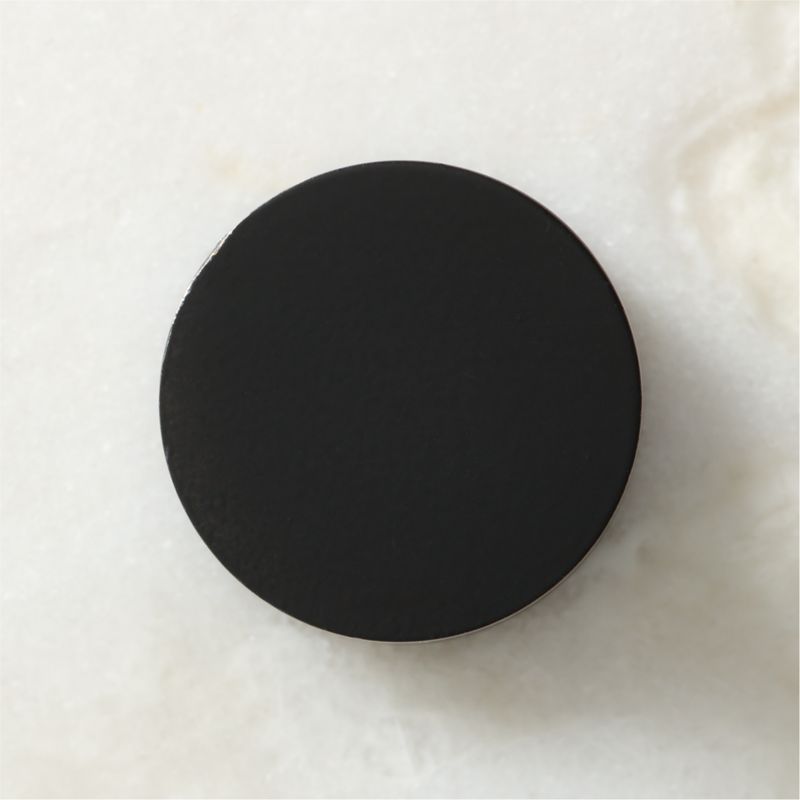 Logan Round Matte Black Cabinet Knob 1.25" - image 1 of 3