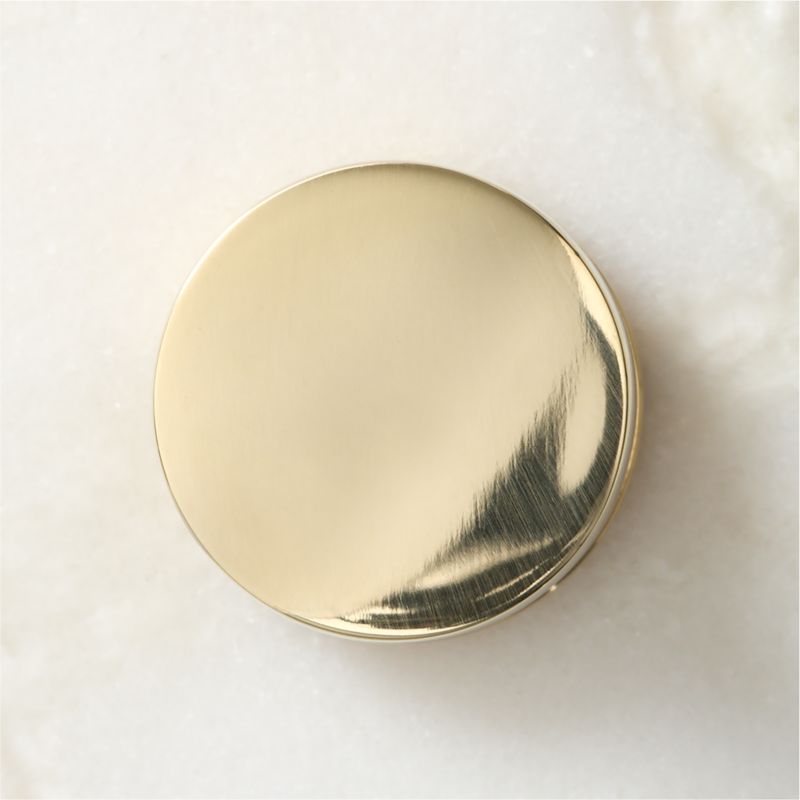 Logan Round Unlacquered Brass Cabinet Knob 1.25" - image 2 of 3