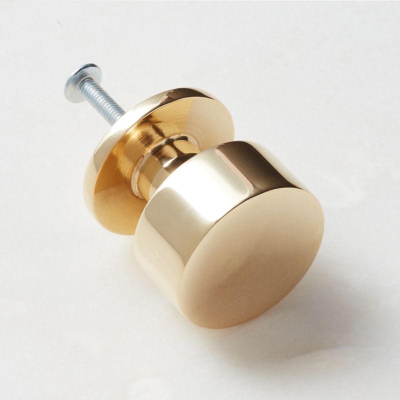 Logan Round 1.25" Unlacquered Brass Knob - image 3 of 5