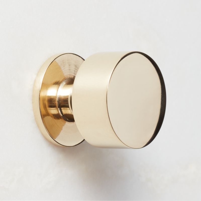 Logan Round 1.25" Unlacquered Brass Knob - image 2 of 5