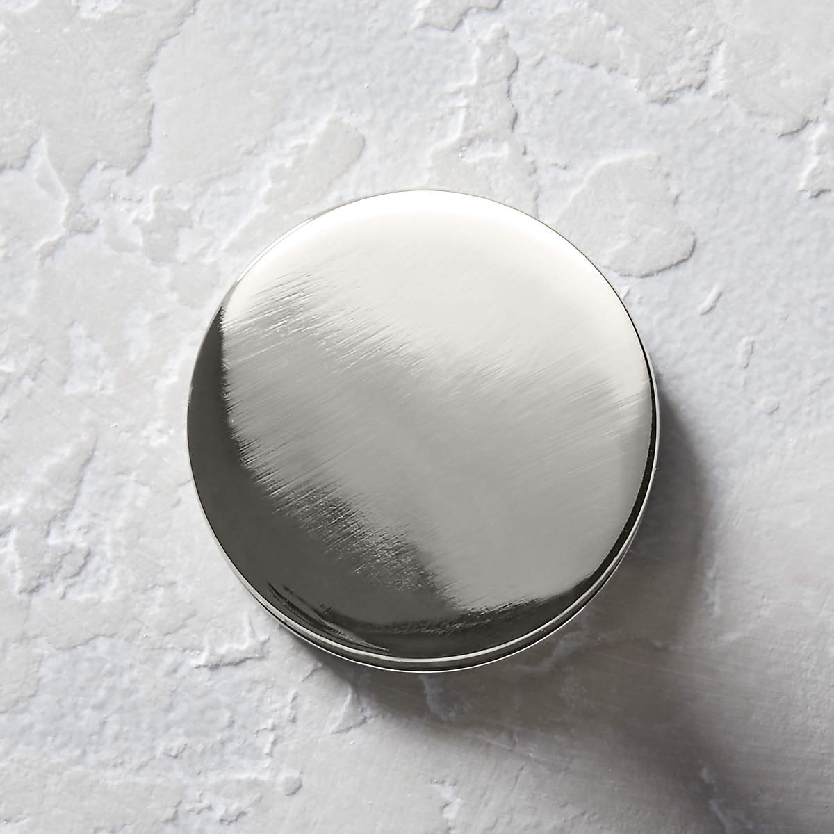 Logan Round 1.25" Polished Nickel Knob + Reviews CB2