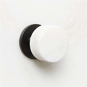 CB2 - March Catalog 2021 - Nexus White Marble Bath Caddy