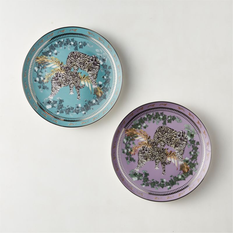 Loki Lavender Tiger Dessert Plate by Matthew Williamson + Reviews