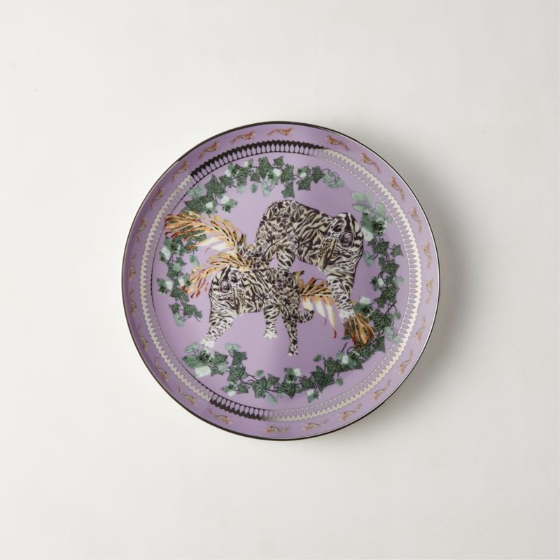 Viewing product image Loki Lavender Tiger Dessert Plate - image 1 of 4