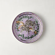 Loki Lavender Tiger Dessert Plate by Matthew Williamson