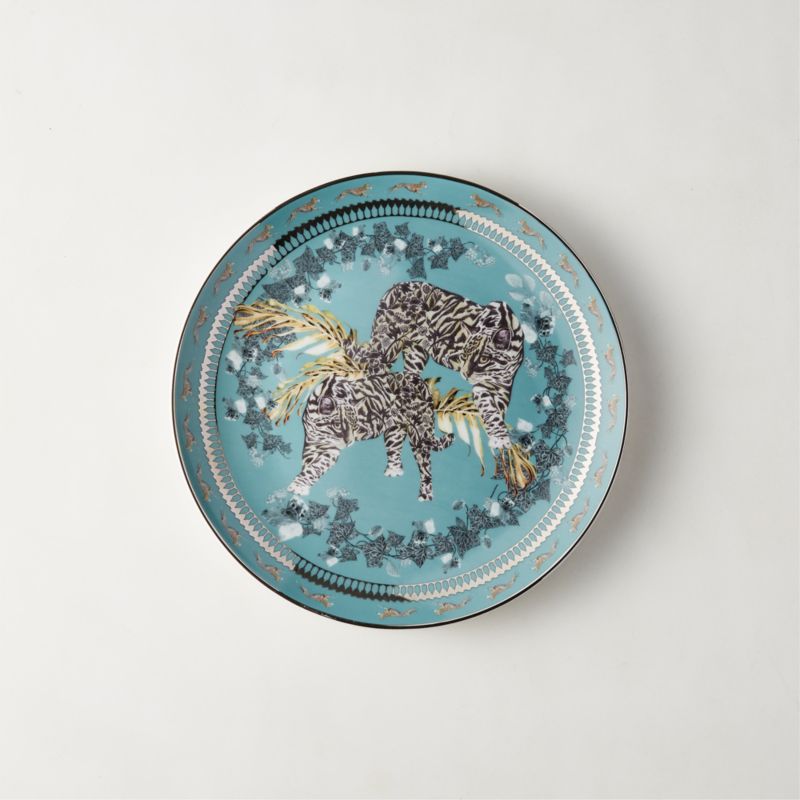 View Loki Turquoise Tiger Dessert Plate details