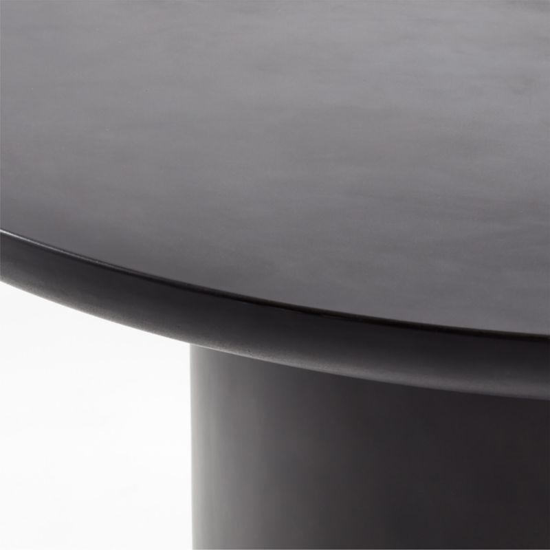 Lola 45" Round Black Concrete Dining Table - image 5 of 11