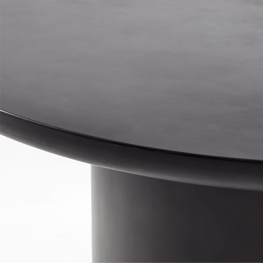 Lola 45" Round Black Concrete Dining Table