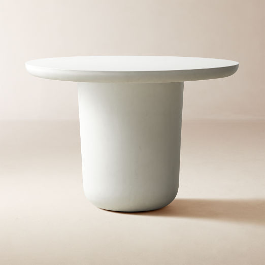 Lola 45" Round Ivory Concrete Dining Table