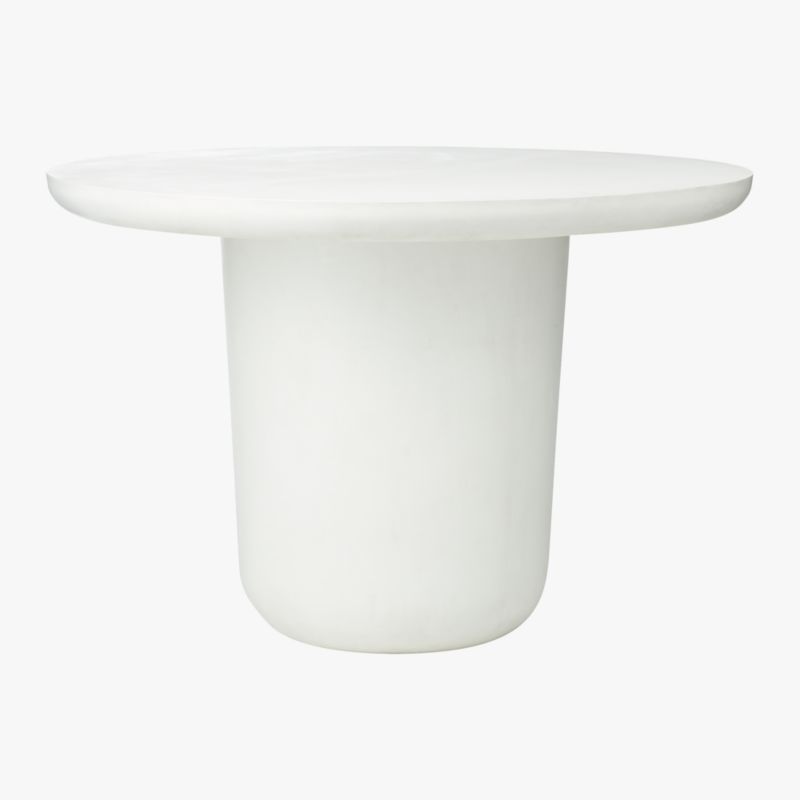 Lola 45" Round Ivory Concrete Dining Table - image 7 of 15