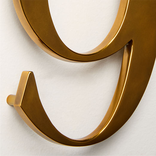 Lombard 6" Aged Brass House Numbers