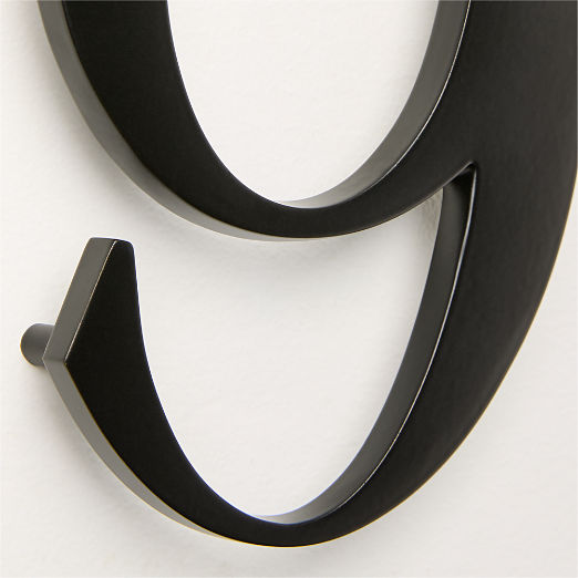 Lombard 6" Matte Black House Numbers