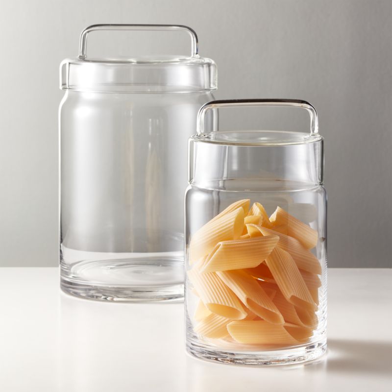 glass decorative canisters