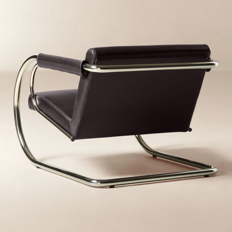 Loop Chocolate Leather Accent Chair by Andreas Hansen - image 4 of 10