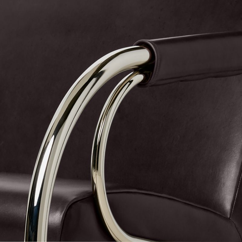 Loop Chocolate Leather Accent Chair by Andreas Hansen - image 5 of 10